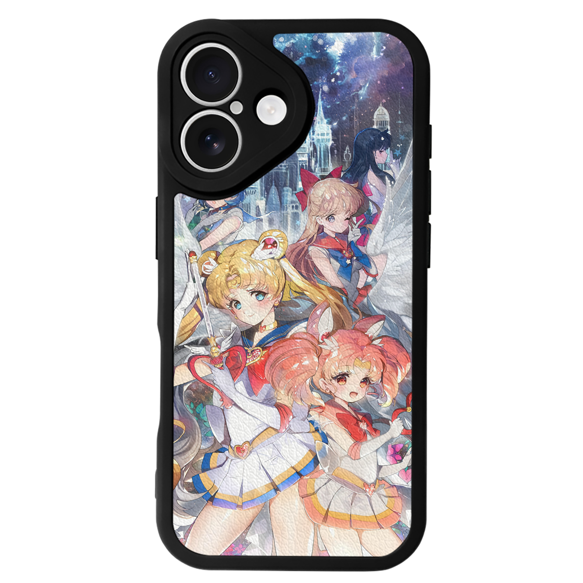 （画像用） 美少女戦士セーラームーン Sailor Moon 【iPhone 16シリーズ対応】シリコンスマホケース（レザー調） 材質：シリコン